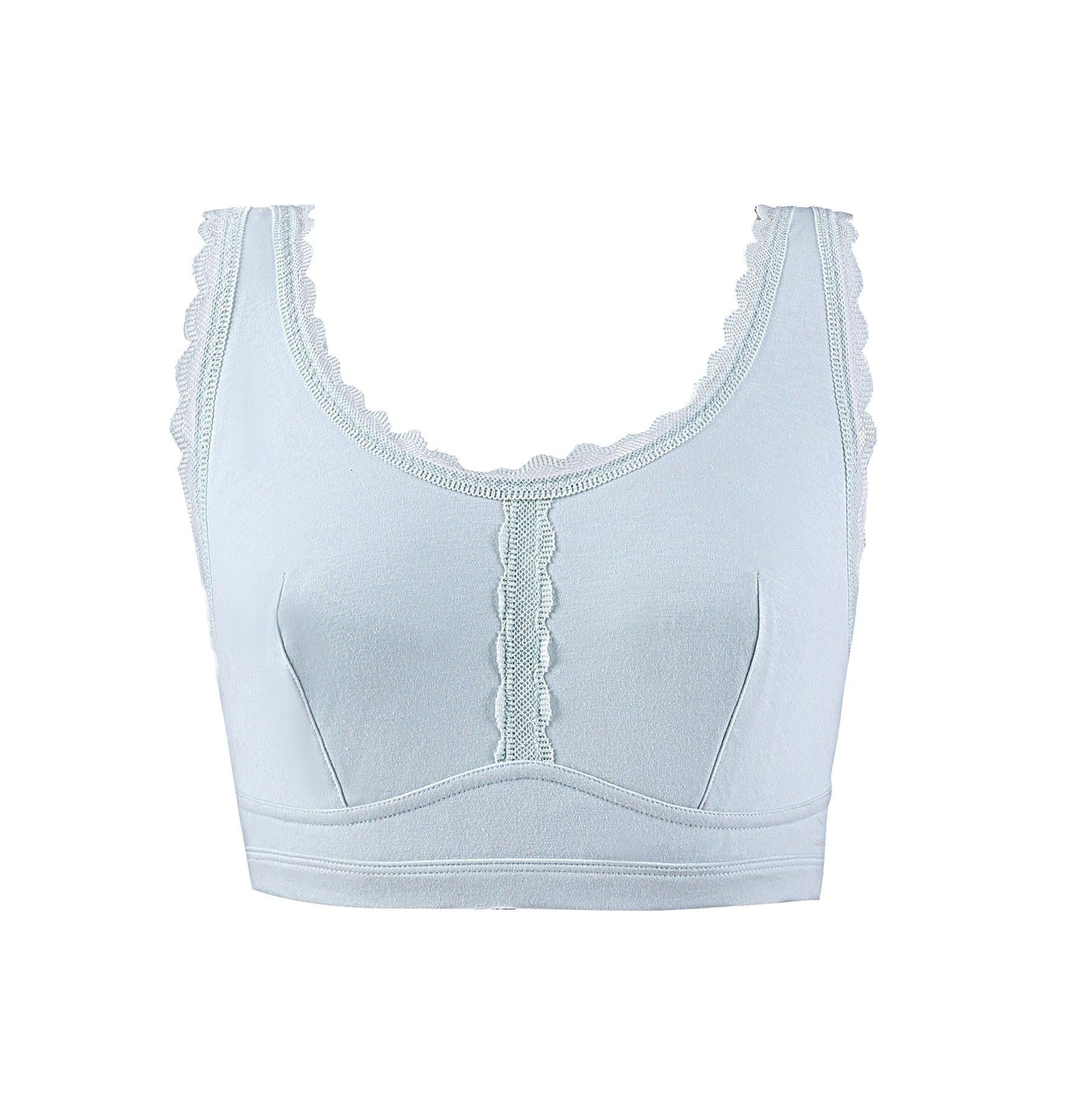 Georgia - Silk Back Support Full Coverage Wireless Organic Cotton Bra - Juliemay Lingerie