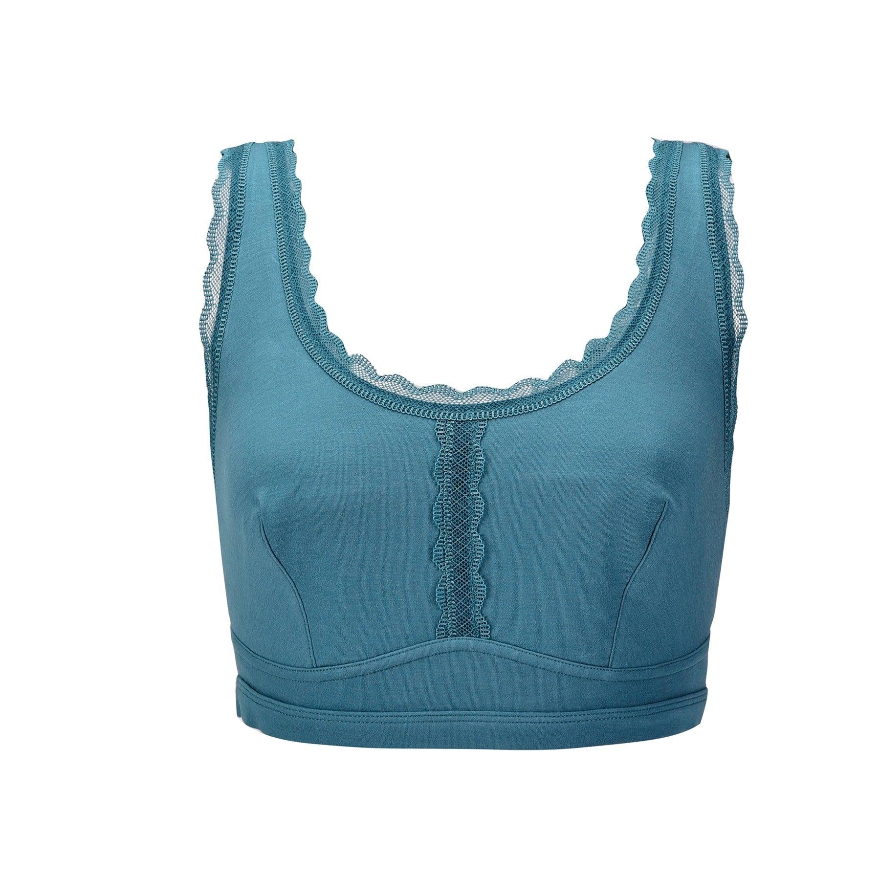 Georgia - Silk Back Support Full Coverage Wireless Organic Cotton Bra - Juliemay Lingerie