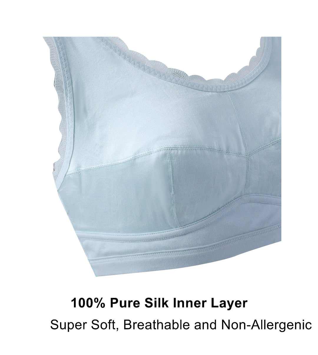 JulieMay Georgia wireless organic cotton and silk bra, a soft alternative to M&S bras for eczema-prone skin