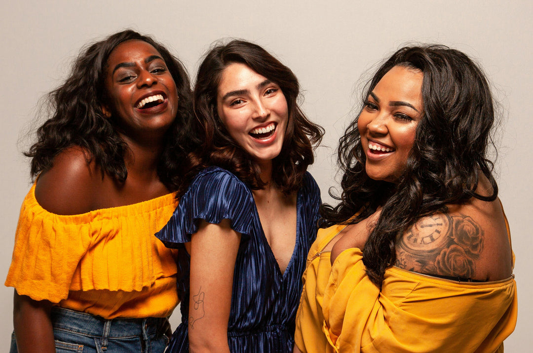 Women of diverse body shapes choosing flattering knickers