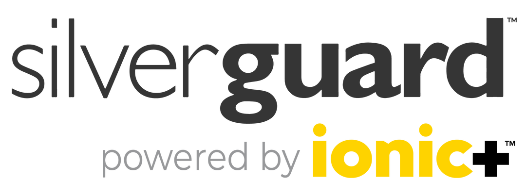Silverguard powered by ionic+ brand logo – JulieMay Lingerie partner
