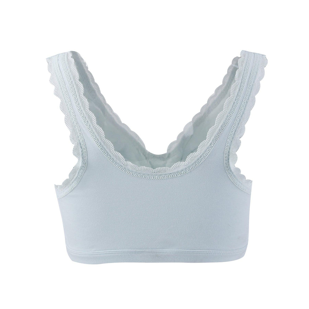 Georgia Silk Back Support Full Coverage Wireless Organic Cotton Bra, view 2 – Juliemay Lingerie