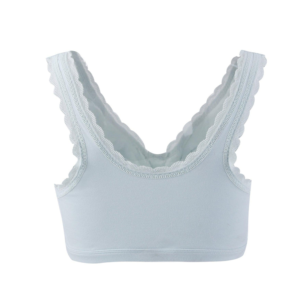 Georgia Silk Back Support Full Coverage Wireless Organic Cotton Bra, view 2 – Juliemay Lingerie