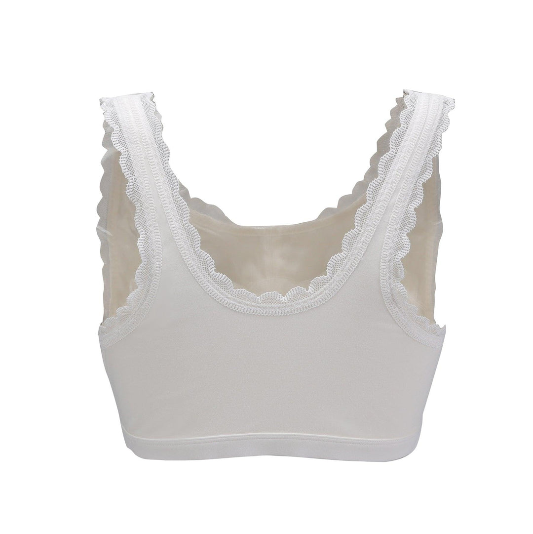 Georgia Silk Back Support Full Coverage Wireless Organic Cotton Bra, view 17 – Juliemay Lingerie