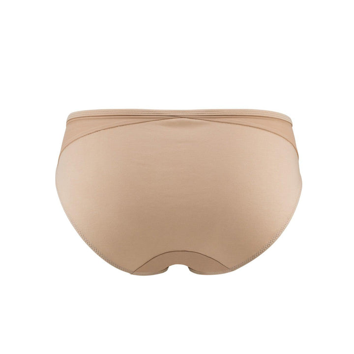 Hope Silk and Organic Cotton Brief in Skin Tone Colours, view 4 – Juliemay Lingerie