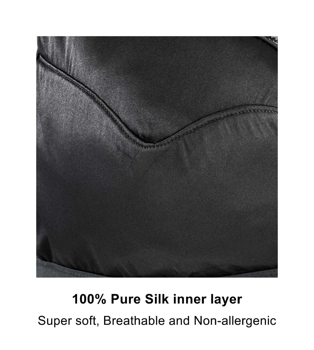 Debbie Lace Organic Cotton and Silk Plunge Bra, close-up detail – Juliemay Lingerie