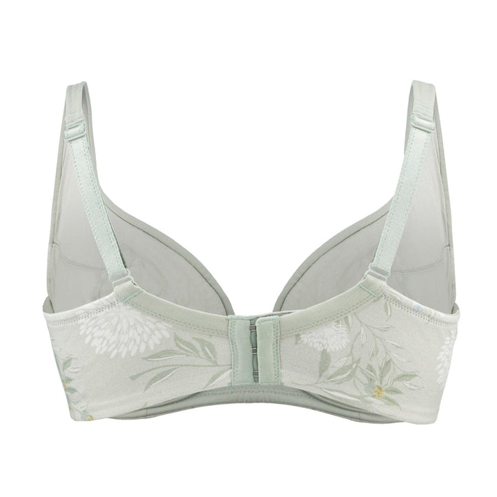 Valentina Silk and Organic Cotton Underwired Full Cup Support Bra, view 3 – Juliemay Lingerie