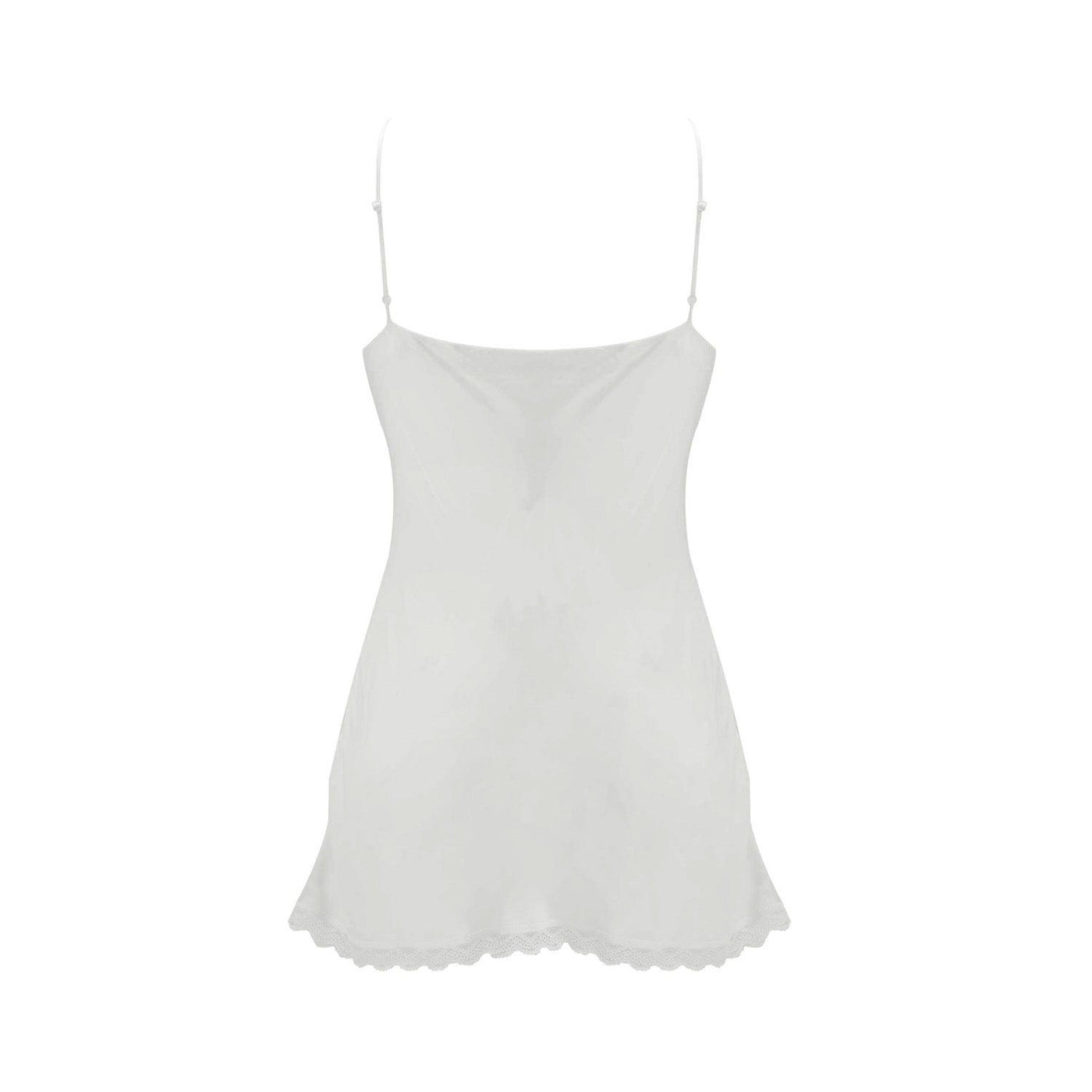 100% Pure Silk Camisole Top in White - Juliemay Lingerie