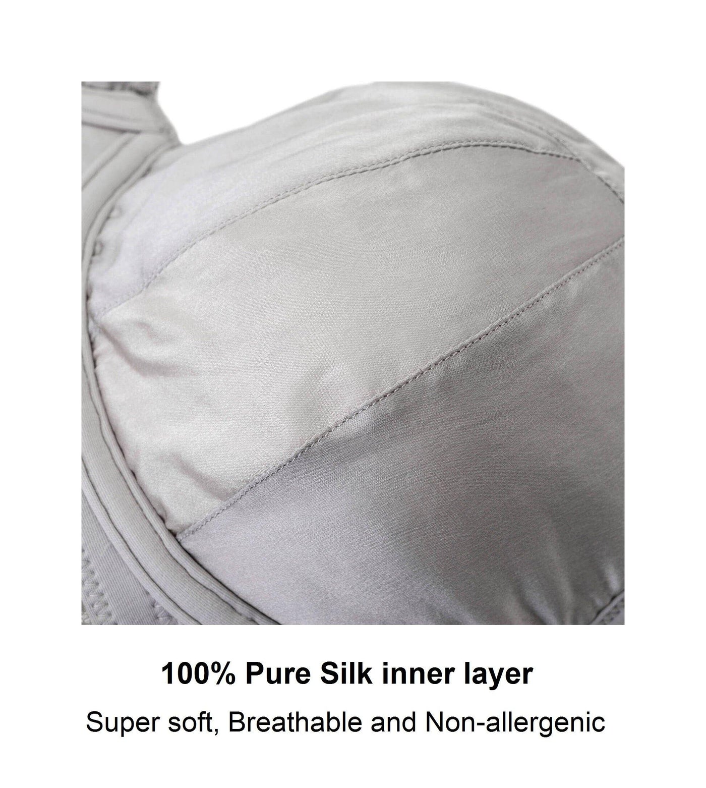 Mist - Silk & Organic Cotton Supportive Plunge Bra - Juliemay Lingerie